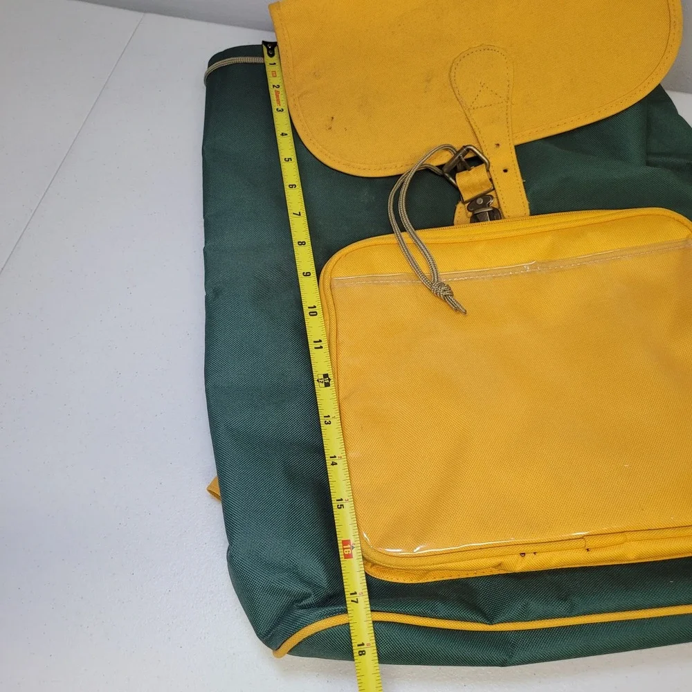 Green Bay Packers Colors‎ Canvas Backpack Green Yellow Basic